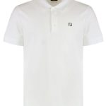 Fendi Logo Embroidered Short-Sleeve Polo Shirt