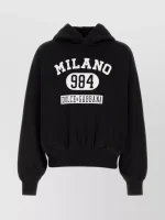 Dolce & Gabbana  Follow Logo Print Hoodie in Cotton-fleece