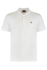 Fendi Logo Embroidered Short-Sleeve Polo Shirt