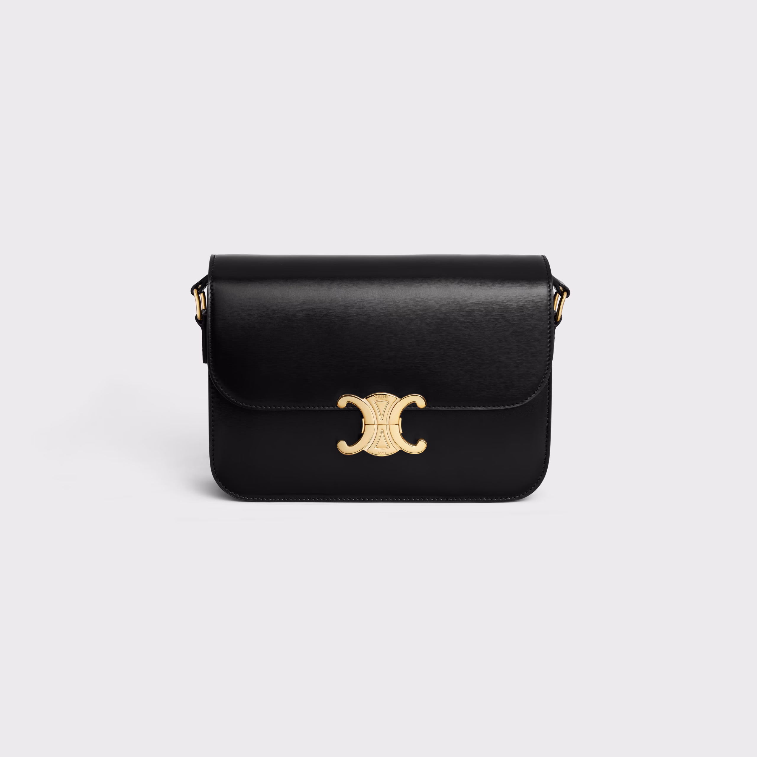 01-3 Celine Classique Triomphe Bag In shiny calfskin - Imagine 1
