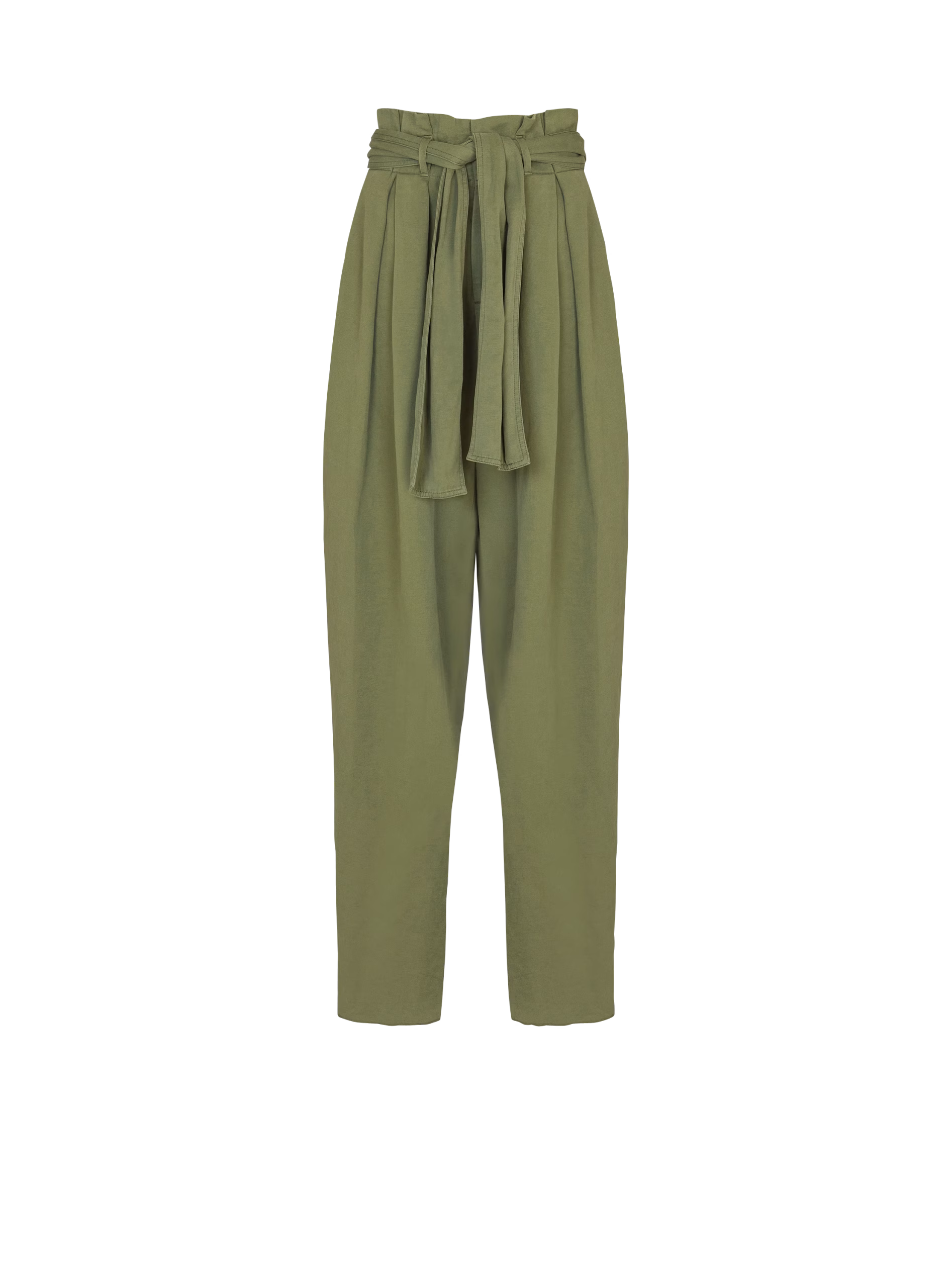 01 Balmain Twill high-waisted trousers - Imagine 1