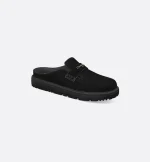 Christian dior Suede Mules Round Toe Rubber Sole In Black - Imagine 2