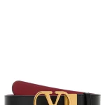 Valentino Black leather reversibile belt - Imagine 2