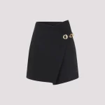 Celine Wool Mini Skirt Black Mohair - Imagine 3