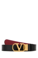 Valentino Black leather reversibile belt - Imagine 4