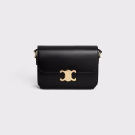 Celine Classique Triomphe Bag In shiny calfskin - Imagine 4