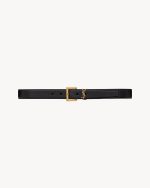 YSL Cassandre Belt in smooth leather - Imagine 3