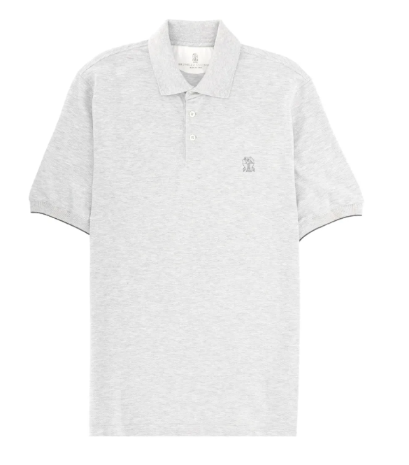 Captură de ecran 2026-05-14 122450 Brunello cucinelli Logo piqué polo shirt - Imagine 1