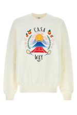Casablanca men's white cotton sweatshirt - Imagine 3