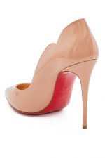 CHRISTIAN LOUBOUTIN Hot Chic patent-Nappa leather-Nude 2 100mm pumps - Enny Monaco - Imagine 5