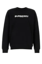 BURBERRY Black cotton sweatshirt