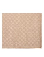 Gucci cotton wool lamé shawl - Imagine 2