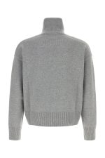 Ami Melange grey wool blend oversize sweater - Imagine 5
