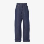 Fendi Long Jeans Navy blue denim trousers
